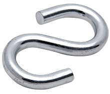 S-kroge 6 mm elforzinket 2 stk.